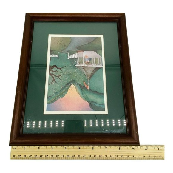 1992 Barbara Palmer Folk Art‎ Print Pencil Signed Framed Numbered 182/500 COA - Picture 3 of 10